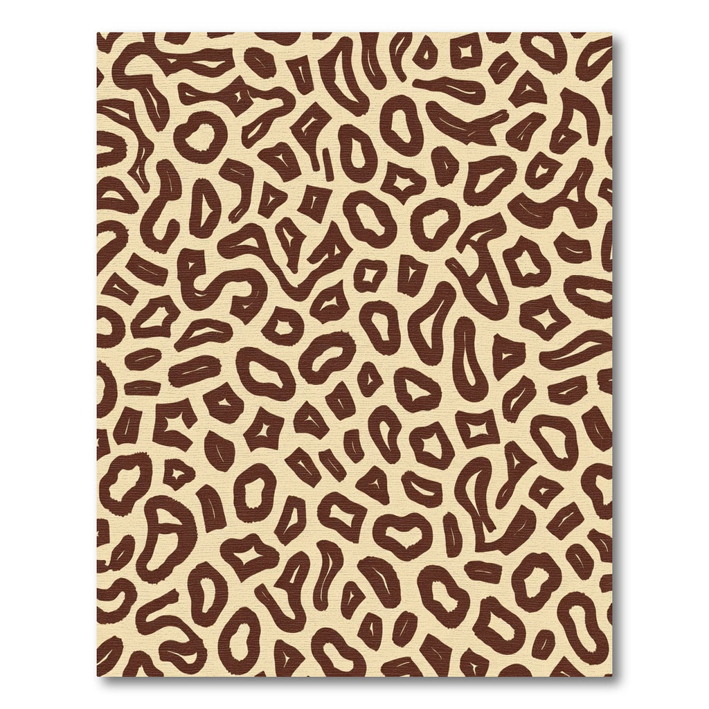 Brown Beige Abstract Spot Rug
