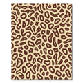 Brown Beige Abstract Spot Rug