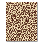 Brown Beige Abstract Spot Rug