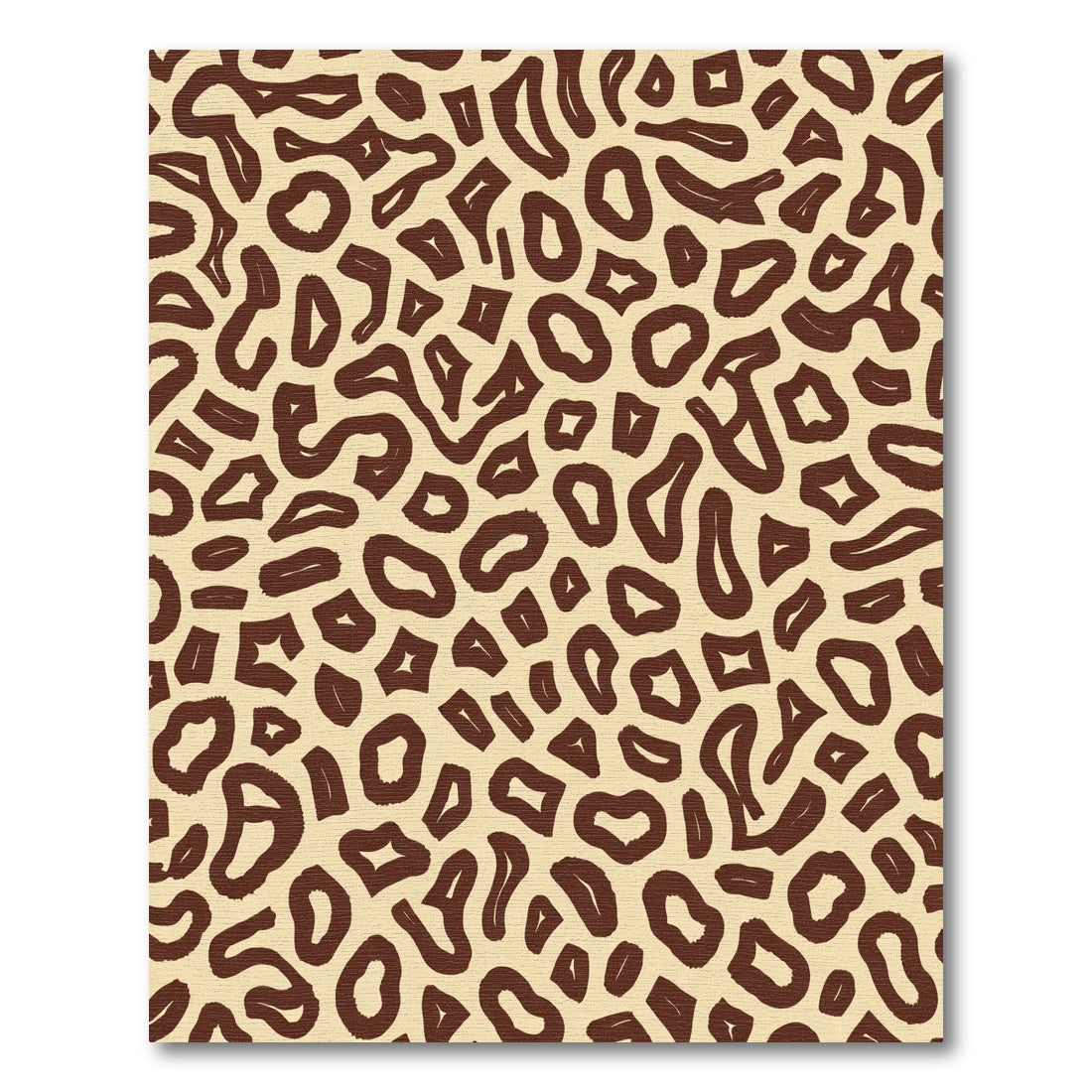 Brown Beige Abstract Spot Rug