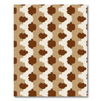 Brown Cream Blob Stripe Rug