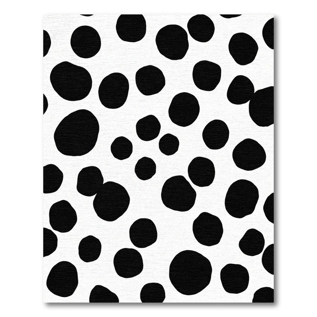 Black and White Polka Dot Scatter Rug