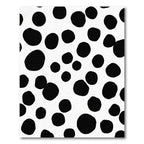 Black and White Polka Dot Scatter Rug