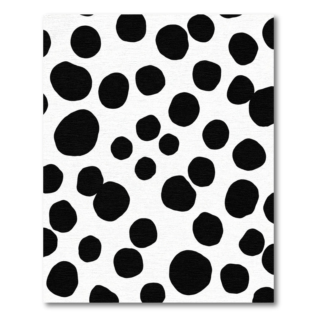 Black and White Polka Dot Scatter Rug
