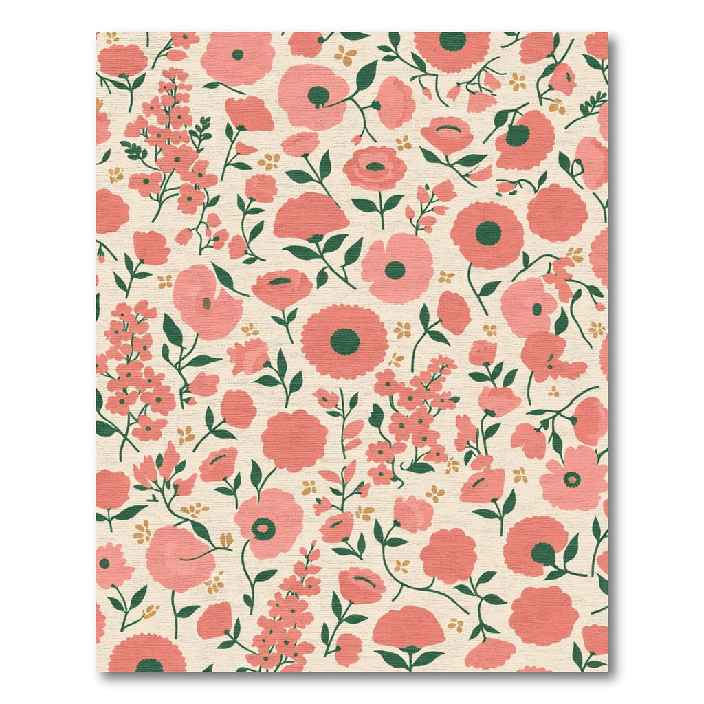 Coral Garden Floral Whimsical Rug