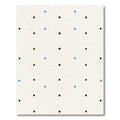 Simple Black Blue Dot Pattern Rug