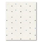 Simple Black Blue Dot Pattern Rug