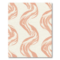 Coral Wave Brushstroke Rug