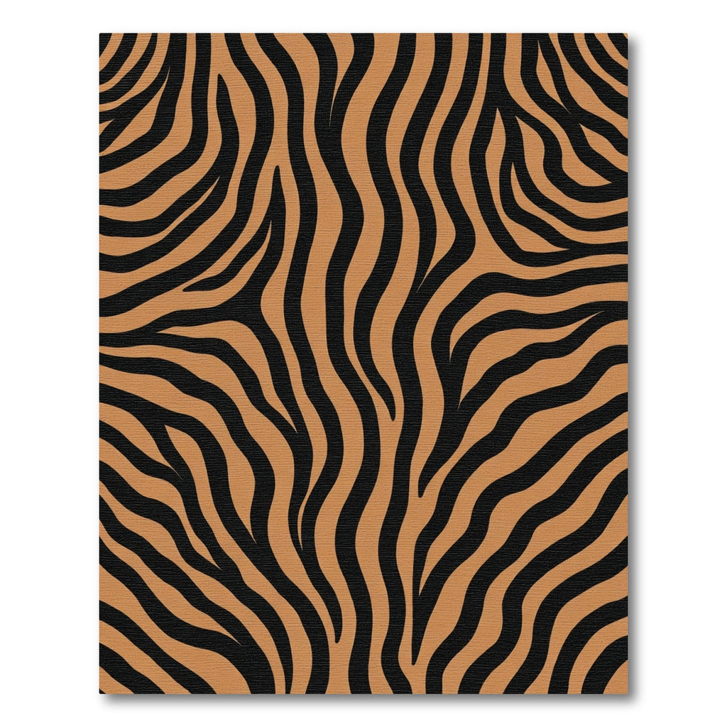 Bold Amber Black Animal Print Rug