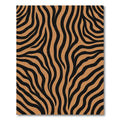Bold Amber Black Animal Print Rug