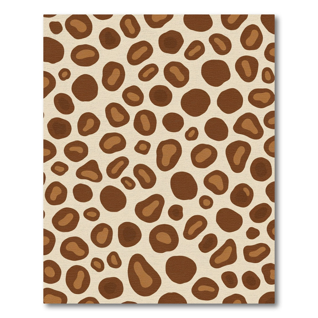 Spotted Safari Brown Abstract Shapes Rug