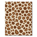 Spotted Safari Brown Abstract Shapes Rug
