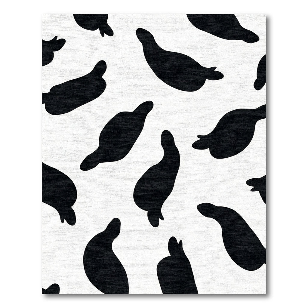 Black White Cow Spots Rug