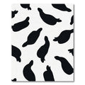 Black White Cow Spots Rug