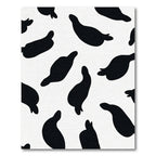 Black White Cow Spots Rug