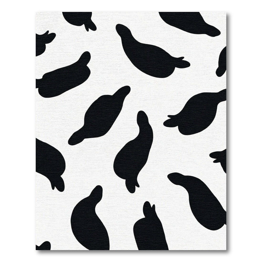 Black White Cow Spots Rug