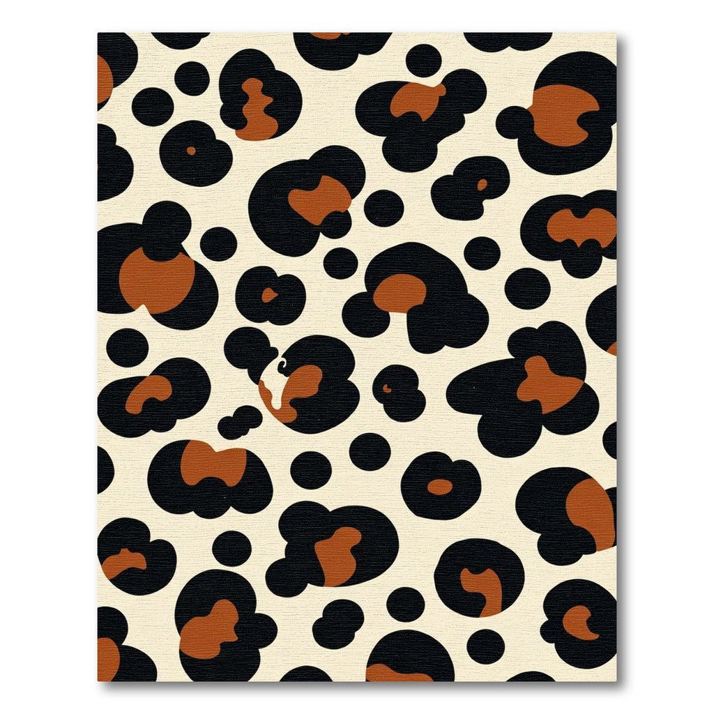 Bold Brown Black Spots Leopard Rug