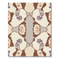 Subtle Neutral Floral Face Collage Rug