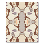 Subtle Neutral Floral Face Collage Rug