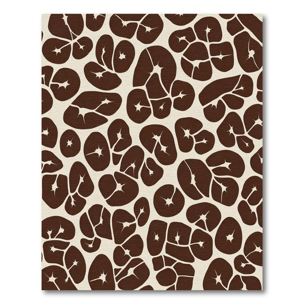 Brown Organic Pod Cluster Rug