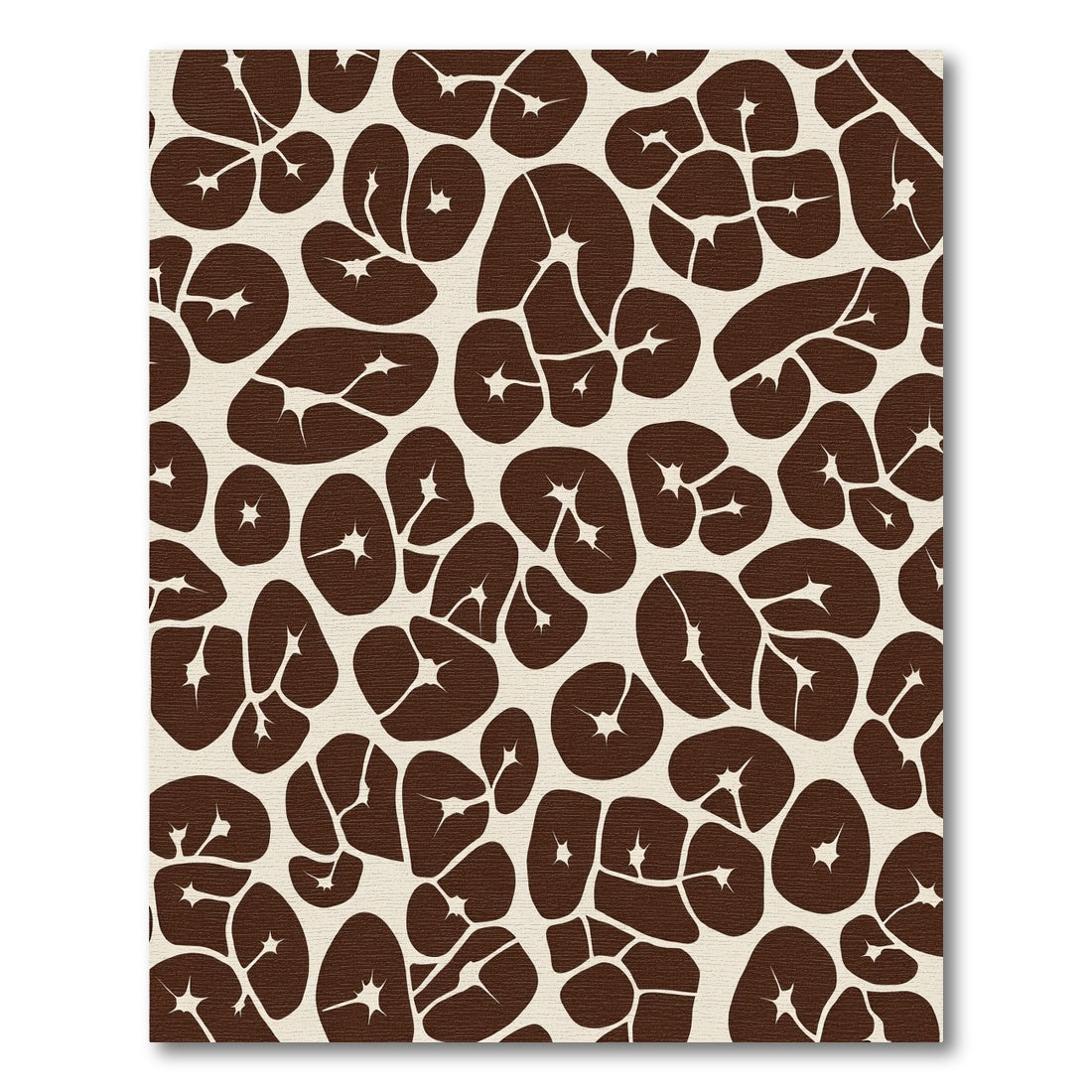 Brown Organic Pod Cluster Rug