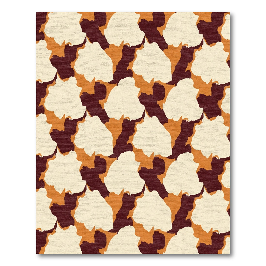 Earthy Tones Organic Camouflage Rug