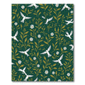 White Birds Golden Foliage Garden Rug