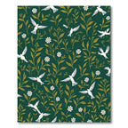 White Birds Golden Foliage Garden Rug