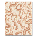 Earthy Waves Abstract Composition Rug