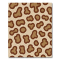 Brown and Tan Spotted Animal Print Rug