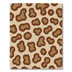 Brown and Tan Spotted Animal Print Rug