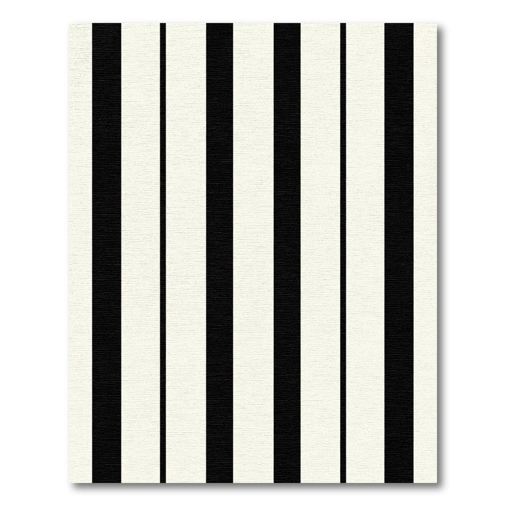 Graphic Black And White Columns Rug
