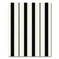 Graphic Black And White Columns Rug