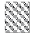 Monochromatic Abstract Organic Forms Rug