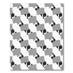 Monochromatic Abstract Organic Forms Rug