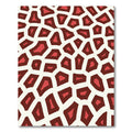 Warm Geometric Animal Patch Rug