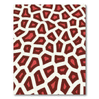Warm Geometric Animal Patch Rug