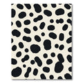 Black White Spotty Organic Texture Rug