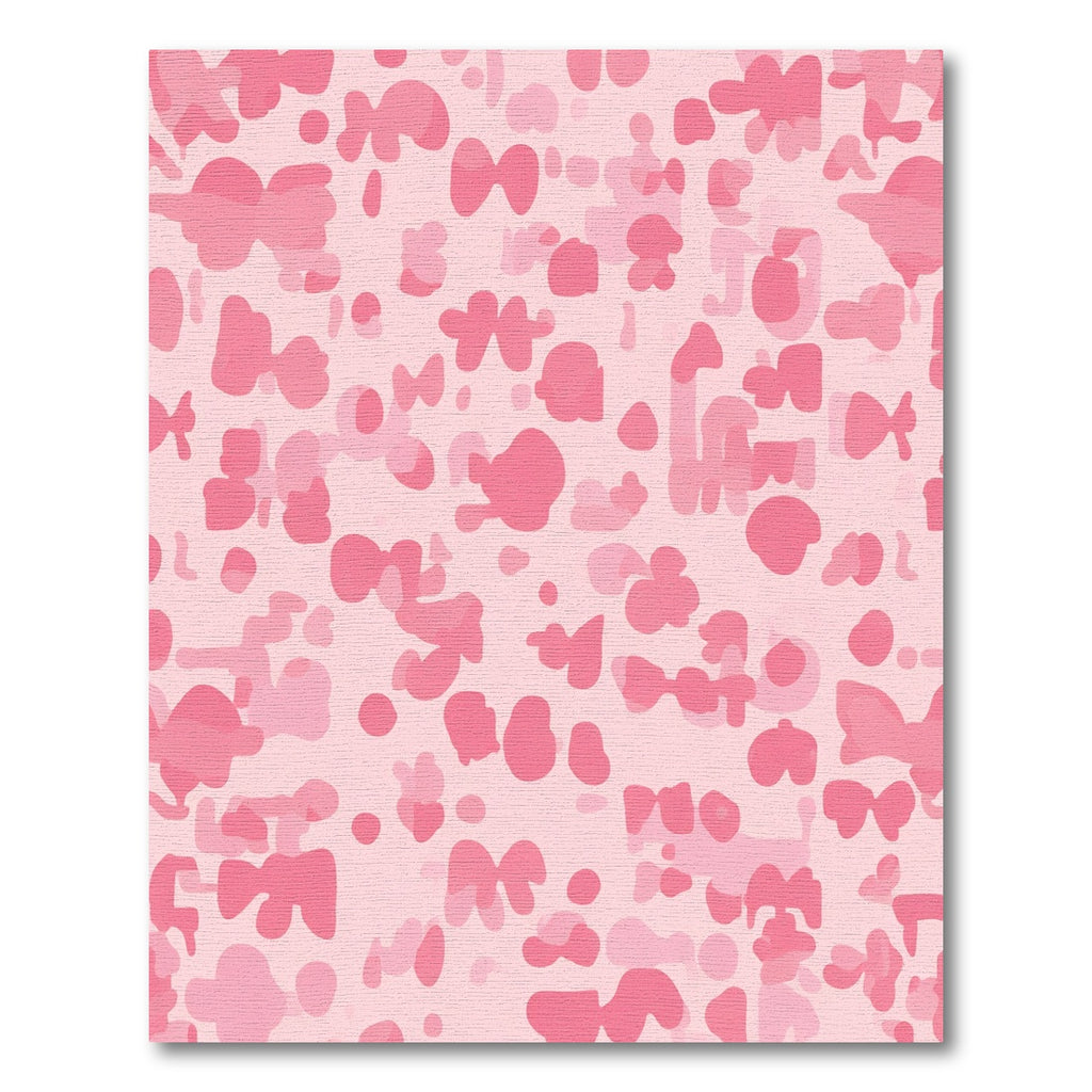 Soft Pink Blotchy Organic Shapes Rug