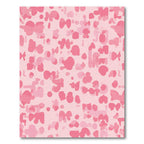 Soft Pink Blotchy Organic Shapes Rug