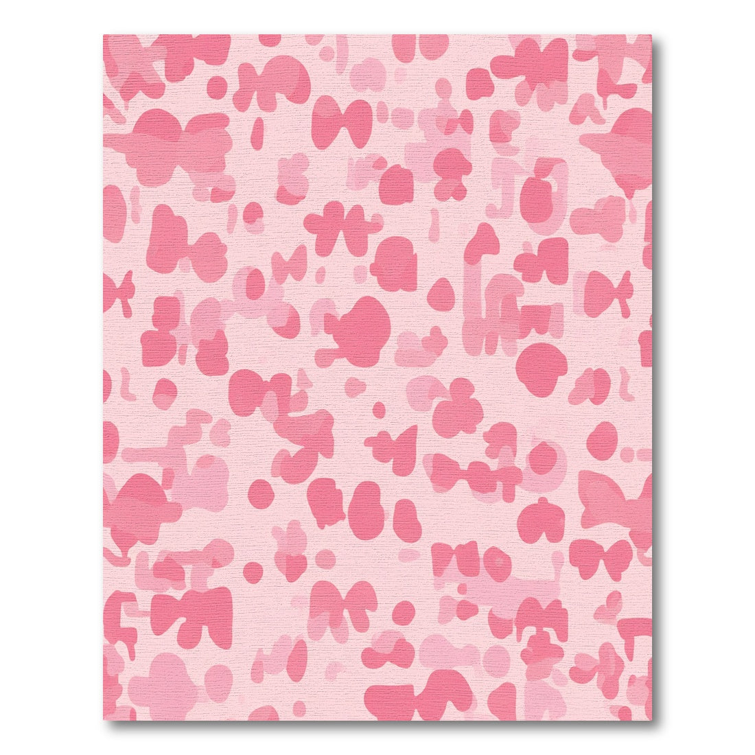 Soft Pink Blotchy Organic Shapes Rug