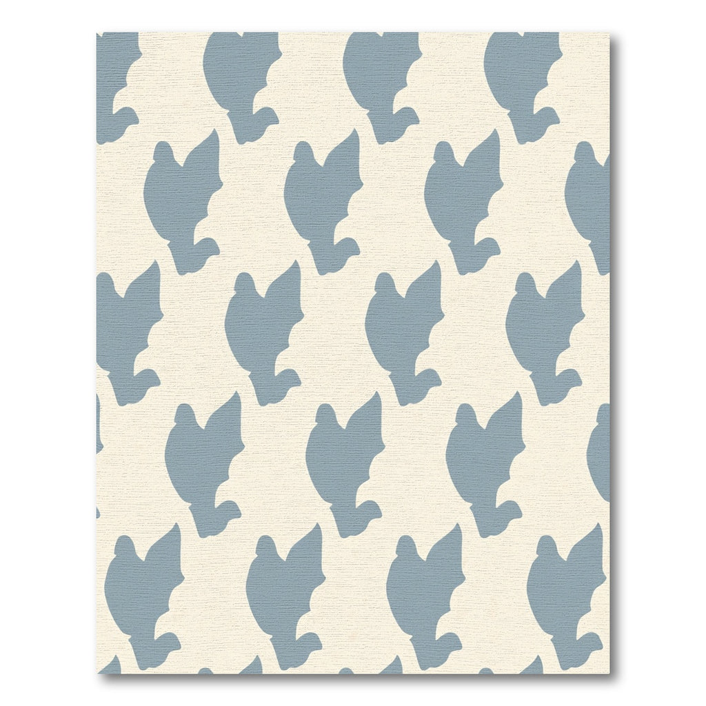 Light Blue Dove Repeat Rug