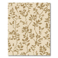 Brown Floral Vine Seamless Artwork Rug