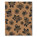 Brown And Navy Floral Scatter Rug