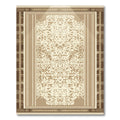 Earthy Geometric Medallion Symmetrical Rug