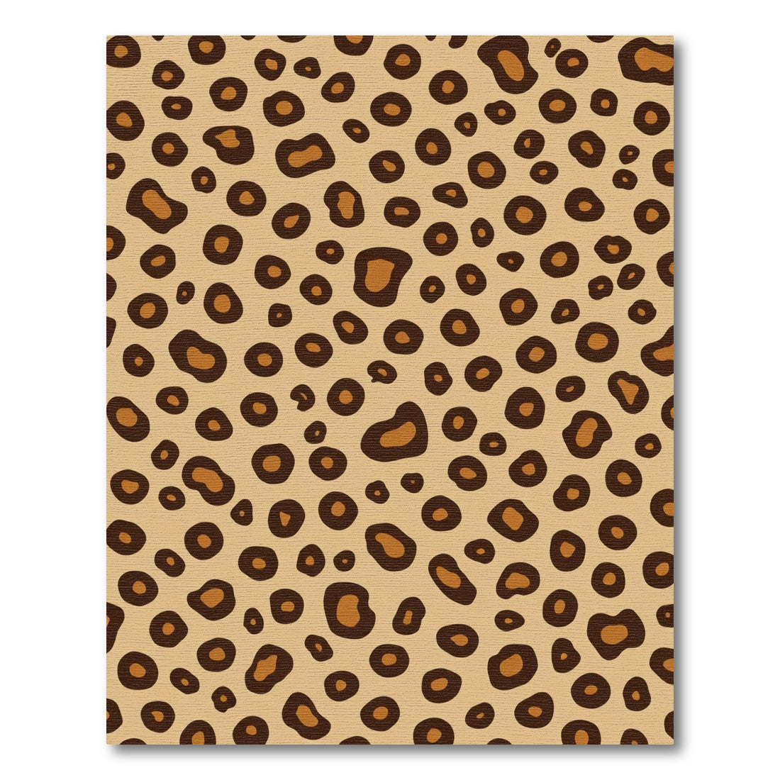 Neutral Tan Leopard Spot Rug
