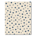 Navy Gray Polka Dot Pattern Rug