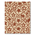 Brown Star Lattice Art Rug