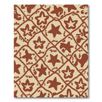 Brown Star Lattice Art Rug
