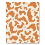 Terracotta Organic Abstract Shapes Rug